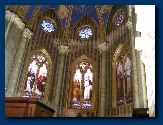 de ramen van het koor in de St. Maria sopra Minerva�